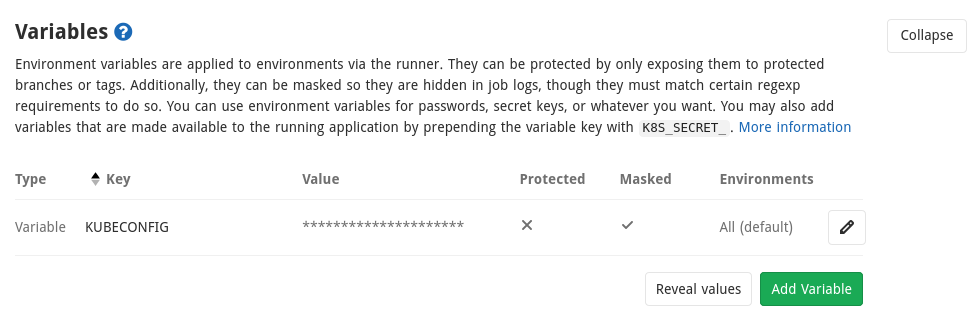 gitlab ci masked variable